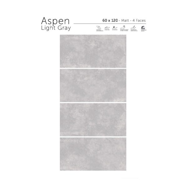 سرامیک Aspen طوسی روشن