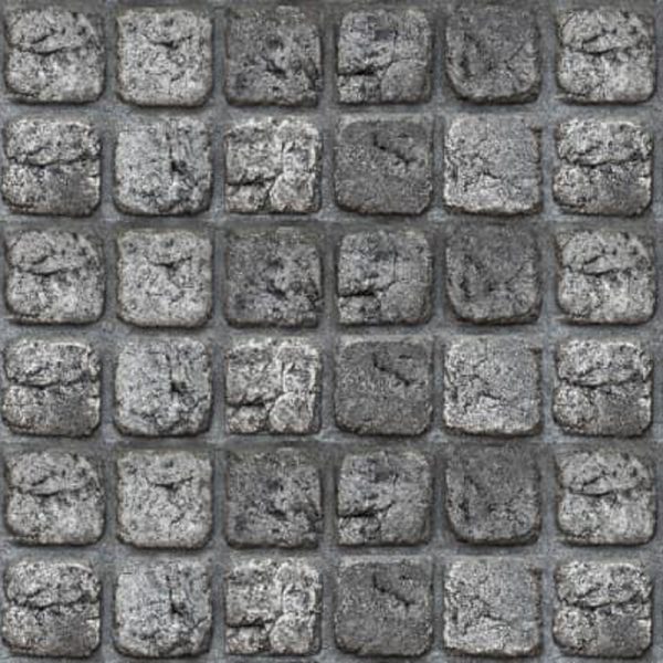 آجر رستیک 10x10 سفید مشکی