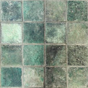آجر رستیک 20x20 سبز مشکی