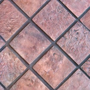 آجر رستیک 20x20 قرمز مشکی